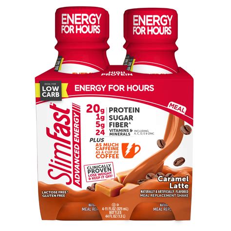 SlimFast Advanced Energy Caramel Latte Shake logo