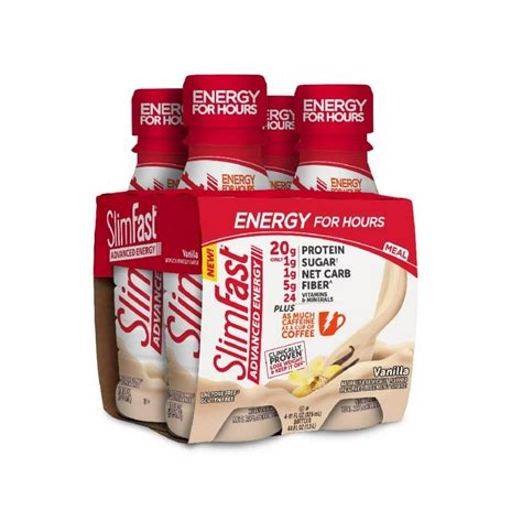 SlimFast Advanced Energy Shake: Vanilla logo
