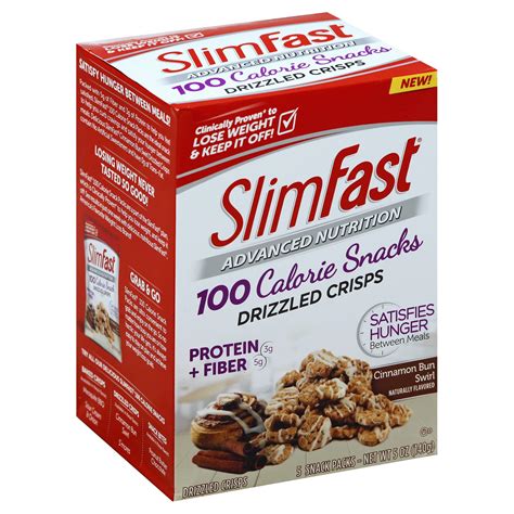 SlimFast Advanced Nutrition 100-Calorie Snack: Cinnamon Bun Swirl Drizzled Crisps