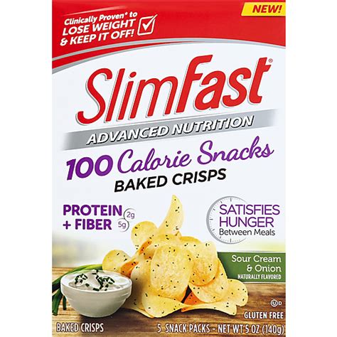 SlimFast Advanced Nutrition 100-Calorie Snack: Sour Cream & Onion Baked Crisps