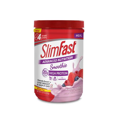 SlimFast Advanced Nutrition Smoothie: Mixed Berry Yogurt commercials