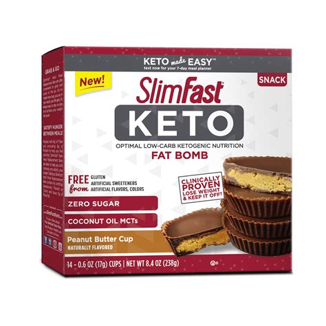 SlimFast Keto Fat Bomb Peanut Butter Cup TV Spot, 'Lose Weight Fast'
