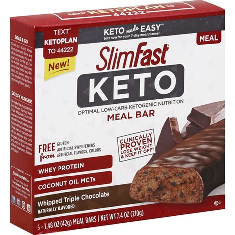 SlimFast Keto Whipped Triple Chocolate Meal Bar commercials