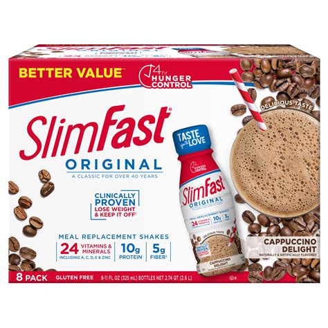 SlimFast Original Cappuccino Delight Shake logo