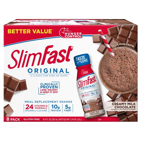 SlimFast Original Creamy Milk Chocolate Shake logo