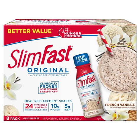 SlimFast Original French Vanilla Shake Mix logo