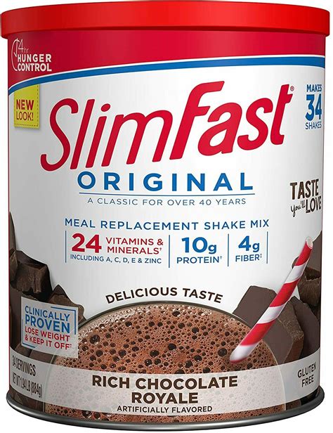 SlimFast Original Rich Chocolate Royale Shake Mix logo