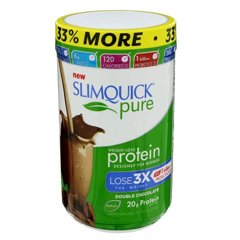 SlimQuick Pure Protein Weight Loss Shake Double Chocolate commercials