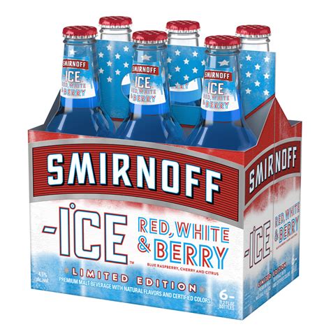 Smirnoff (Beer) Zero Ice Red, White & Berry Seltzer logo