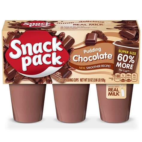 Snack Pack Pudding Cups Chocolate