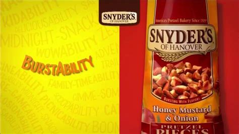 Snyders of Hanover Honey Mustard & Onion Pretzel TV commercial - Burstability