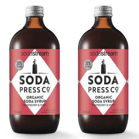 SodaStream Soda Press Organic Raspberry & Mint logo