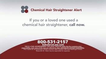 Sokolove Law TV Spot, 'Chemical Hair Straightener'