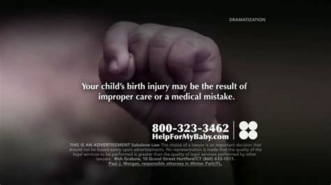 Sokolove Law TV Spot, 'Help for Injured Babies'