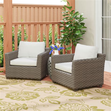 Sol 72 Outdoor Rochford Patio Chair with Cushions