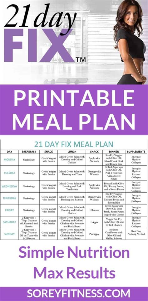 South Beach Diet 21 Day Meal Plan