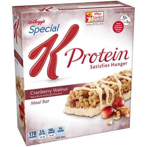 Special K Protein Cranberry Walnut Meal Bar commercials