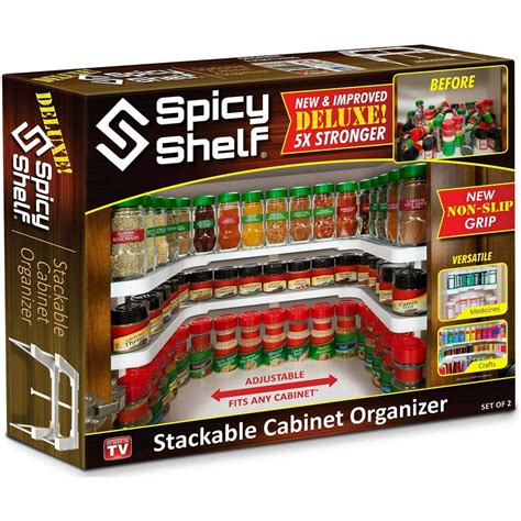Spicy Shelf Deluxe TV commercial - Stackable Kitchen Organizer Spice Rack
