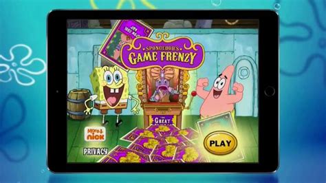 SpongeBob's Game Frenzy App TV Spot, 'Frenzy of Fun' created for Nickelodeon