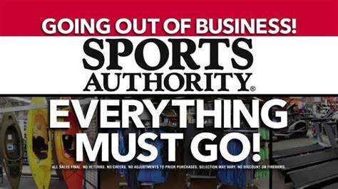Sports Authority TV commercial - Going Out of Business