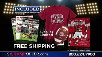 Sports Illustrated Championship Package TV commercial - Alabama Crimson Tide