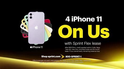Sprint Best Unlimited Deal TV commercial - iPhone 11: Four Lines for $100