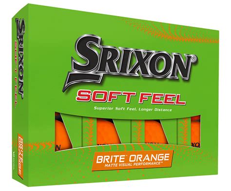 Srixon Golf Soft Feel Brite Orange Golf Balls logo