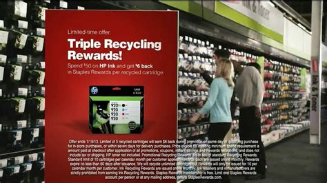 Staples Rewards TV Spot, 'Triple Recycling Rewards'