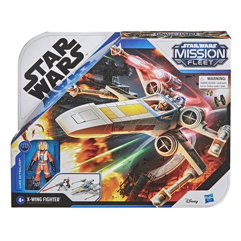 Star Wars (Hasbro) Mission Fleet Stellar Class Luke Skywalker X-Wing Fighter commercials