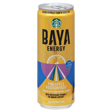Starbucks (Beverages) Baya Energy Pineapple Passionfruit