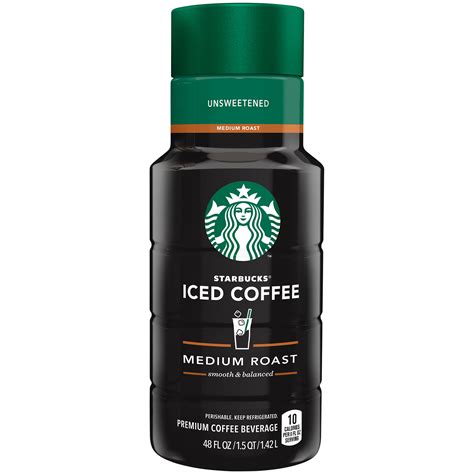 Starbucks (Beverages) Iced Coffee Medium Roast Unsweetened
