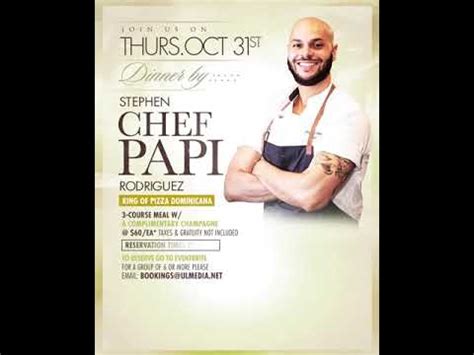 Stephen “Chef Papi” Rodriguez commercials