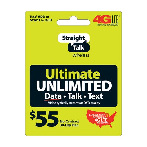 Straight Talk Wireless Unlimited Talk, Text and Data Plan