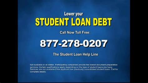 Student Loan Help Line TV Spot, 'Government Programs Available' created for Student Loan