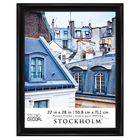 Studio Decor Black Poster Frame Stockholm logo