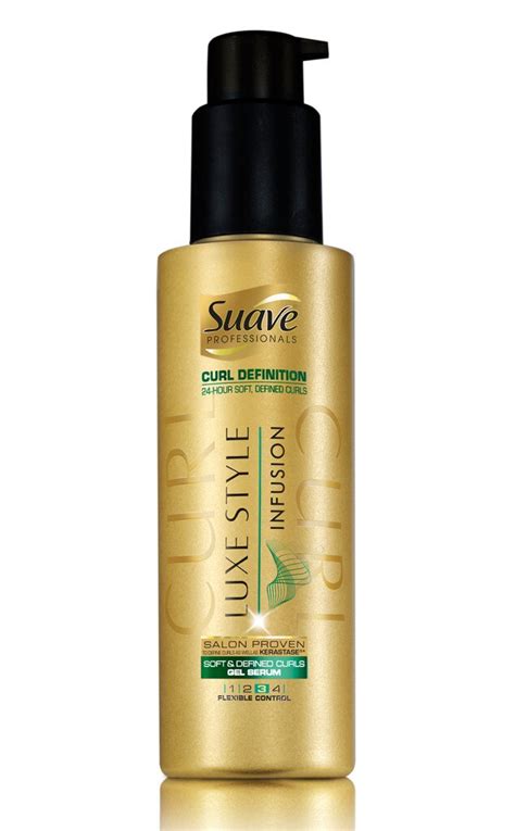 Suave (Hair Care) Luxe Style Infusion Soft & Defined Curled Gel Serum logo