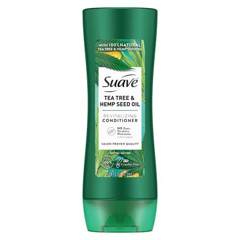 Suave (Hair Care) Revitalizing Tea Tree and Hemp Seed Oil Shampoo logo