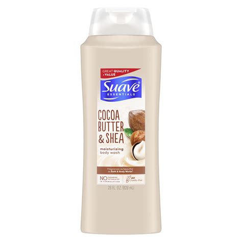 Suave (Skin Care) Essentials Cocoa Butter & Shea Body Wash commercials