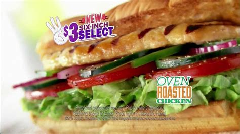Subway $3 Six-Inch Select Oven Roasted Chicken TV Commercial Feat. Laila Ali created for Subway