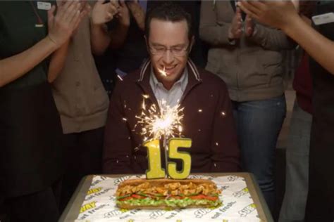Subway 2013 Super Bowl TV Spot, '15 Years' Feat. Jared, Brian Baumgartner created for Subway