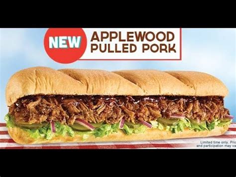 Subway Applewood Pulled Pork commercials