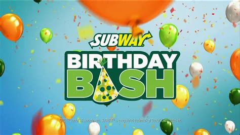 Subway Birthday Bash TV Spot