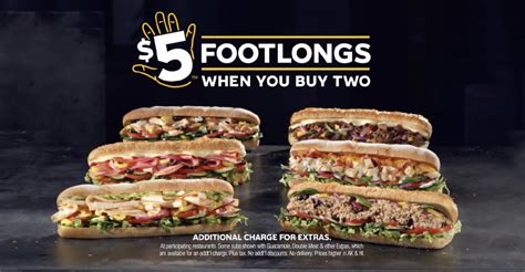 Subway Footlong Sandwich commercials