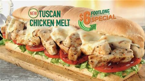 Subway Tuscan Chicken Melt