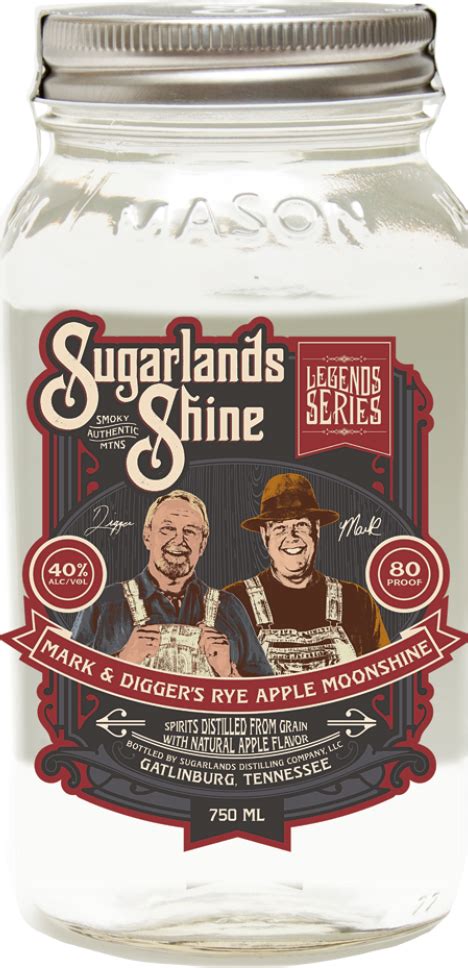 Sugarlands Distilling Company Mark & Digger's Rye Apple Moonshine logo