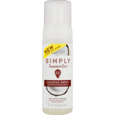 Summer's Eve Simply Coconut Water Gentle Foaming Wash logo