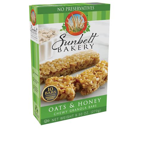 Sunbelt Bakery Oats and Honey Chewy Granola Bars logo
