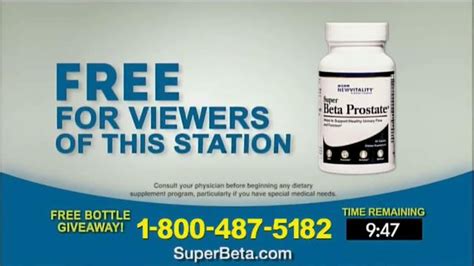Super Beta Prostate Free Bottle Giveaway TV Spot, 'Men Over Age 50' created for Super Beta Prostate