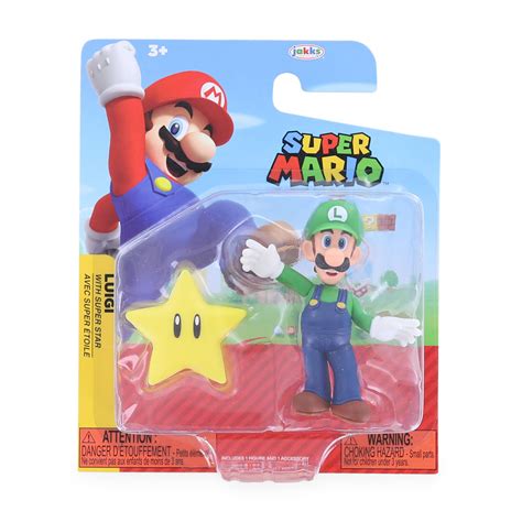 Super Mario (Jakks Pacific) Nintendo Super Mario 2.5 inch Figure: Cat Luigi logo