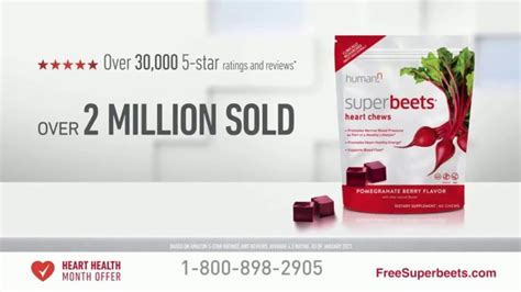 SuperBeets TV commercial - Heart Health Month Offer: 20%
